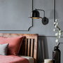 Opviq Fötr Sivani - MR-324 Lámpara de pared negra